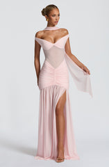 Alaia Maxi Dress - Blush Dress Babyboo Fashion Premium Exclusive Design