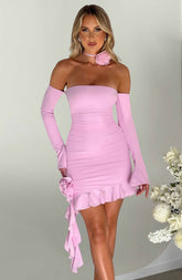 Alix Mini Dress - Pink Dress XS Babyboo Fashion Premium Exclusive Design