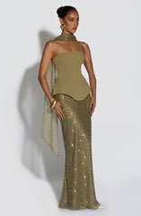 Allaire Maxi Skirt - Sage Skirt Babyboo Fashion Premium Exclusive Design