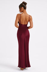 Anja Maxi Dress - Burgundy Dress Babyboo Fashion Premium Exclusive Design