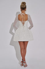 Annabelle Mini Dress - Ivory Dress Babyboo Fashion Premium Exclusive Design