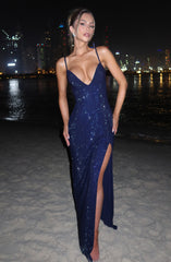 Ashton Maxi Dress - Navy Dress XS Babyboo Fashion Premium Exclusive Design