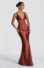 Atlanta Maxi Skirt - Rust Skirt Babyboo Fashion Premium Exclusive Design