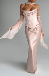 Ayla Scarf - Soft Peach Accessories ONE SIZE Babyboo Fashion Premium Exclusive Design