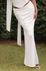 Bernadette Maxi Skirt - Ivory Skirt Babyboo Fashion Premium Exclusive Design