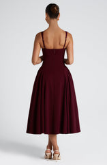 Betty Midi Dress - Cherry Lacquer Dress Babyboo Fashion Premium Exclusive Design