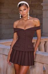 Blakely Top - Plum Brown Tops Babyboo Fashion Premium Exclusive Design