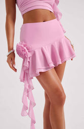 Daina Mini Skirt - Pink Skirt XS Babyboo Fashion Premium Exclusive Design