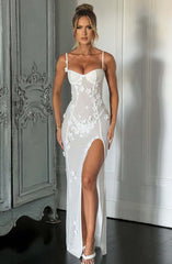 Dalary Maxi Dress - Ivory Dress Babyboo Fashion Premium Exclusive Design