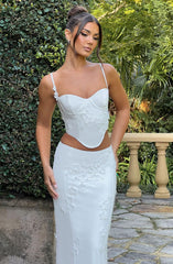 Dalary Maxi Skirt - White Skirt Babyboo Fashion Premium Exclusive Design