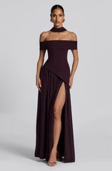 Delilah Maxi Dress - Plum Dress Babyboo Fashion Premium Exclusive Design