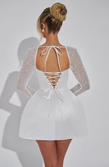 Dolly Mini Dress - Ivory Dress Babyboo Fashion Premium Exclusive Design