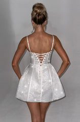 Emma Mini Dress - Ivory Dress Babyboo Fashion Premium Exclusive Design