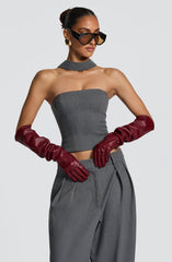 Frankie Gloves - Burgundy Accessories Babyboo Fashion Premium Exclusive Design