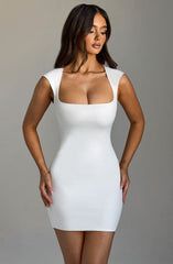 Frida Mini Dress - Ivory Dress Babyboo Fashion Premium Exclusive Design