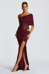 Henrietta Maxi Skirt - Cherry Lacquer Skirt Babyboo Fashion Premium Exclusive Design