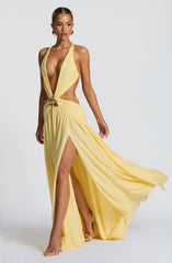 Indianna Maxi Dress - Lemon Dress Babyboo Fashion Premium Exclusive Design