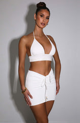 Irene Mini Skirt - White Babyboo Fashion Premium Exclusive Design