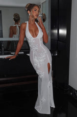 Jacqueline Maxi Dress - Ivory Dress Babyboo Fashion Premium Exclusive Design