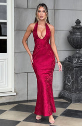 Josephine Maxi Dress - Red Dress Babyboo Fashion Premium Exclusive Design