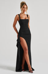 Katana Maxi Dress - Black Dress Babyboo Fashion Premium Exclusive Design