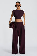 Kirsty Pants - Plum Pants Babyboo Fashion Premium Exclusive Design