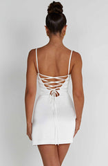 Mabel Mini Dress - Ivory Dress Babyboo Fashion Premium Exclusive Design