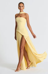 Maliyah Maxi Dress - Lemon Dress Babyboo Fashion Premium Exclusive Design