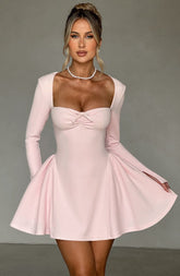 Megan Mini Dress - Blush Dress XS Babyboo Fashion Premium Exclusive Design