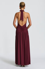 Melania Maxi Dress - Cherry Lacquer Dress Babyboo Fashion Premium Exclusive Design