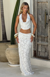 Myra Maxi Skirt - Ivory Skirt Babyboo Fashion Premium Exclusive Design