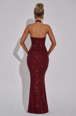 Odette Maxi Dress - Wine Dress Babyboo Fashion Premium Exclusive Design