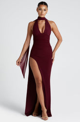 Paulina Maxi Dress - Cherry Lacquer Dress Babyboo Fashion Premium Exclusive Design