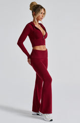 Portia Knit Pants - Red Pants Babyboo Fashion Premium Exclusive Design
