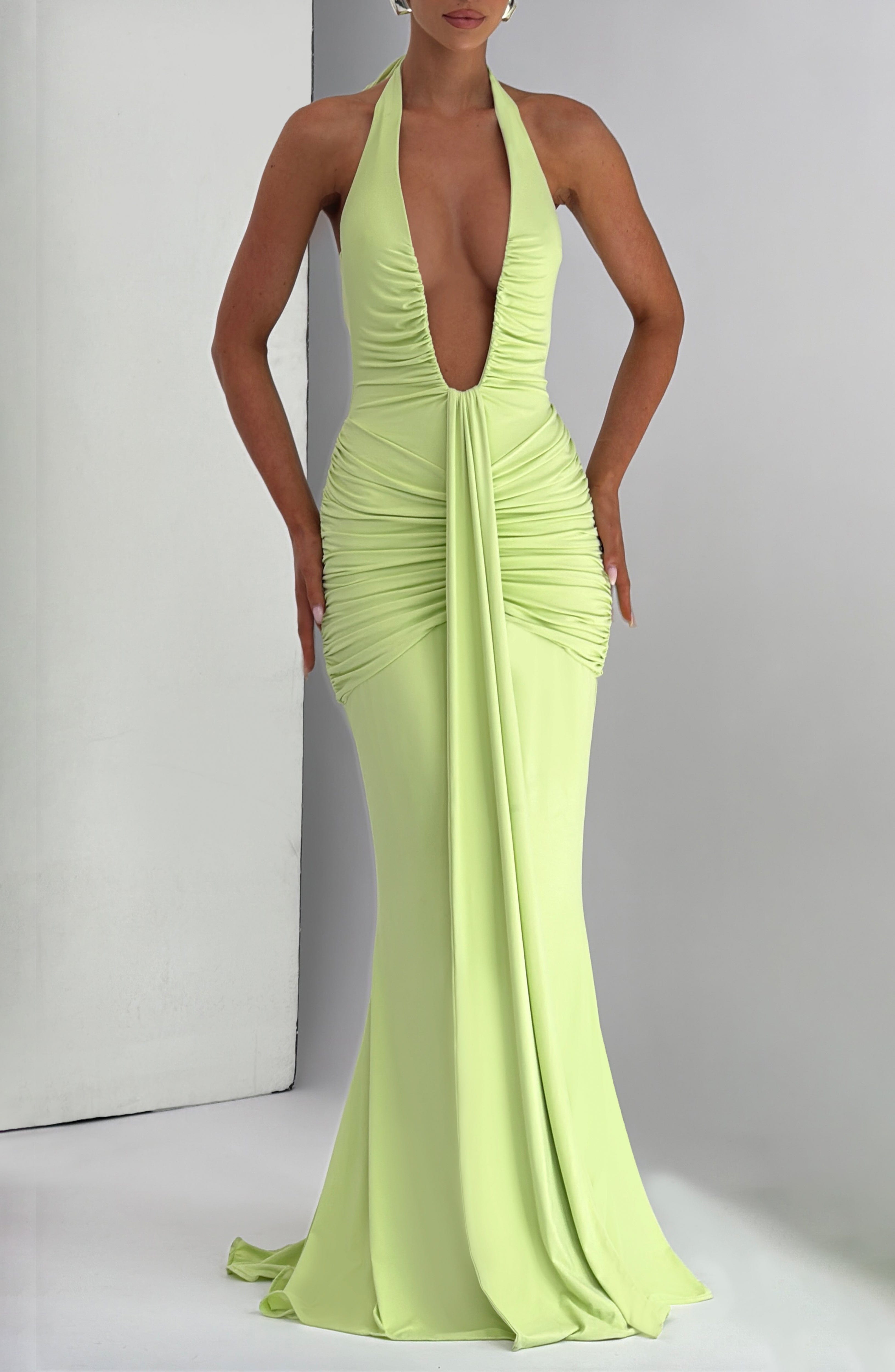 Rosetta Maxi Dress - Lime Dress Babyboo Fashion Premium Exclusive Design