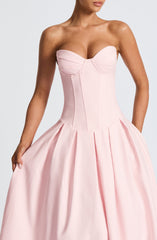 Salma Midi Dress - Blush Dress Babyboo Fashion Premium Exclusive Design