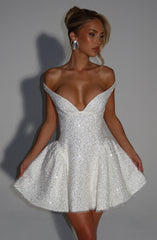 Sapphire Mini Dress - Ivory Dress Babyboo Fashion Premium Exclusive Design