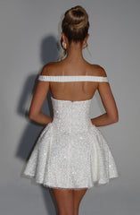 Sapphire Mini Dress - Ivory Dress Babyboo Fashion Premium Exclusive Design