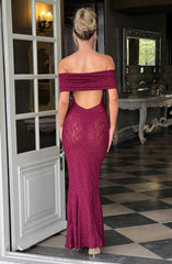 Stephanie Maxi Dress - Burgundy Dress Babyboo Fashion Premium Exclusive Design