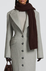 Talin Scarf - Plum Brown Accessories ONE SIZE Babyboo Fashion Premium Exclusive Design