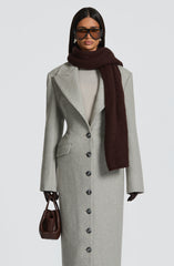 Talin Scarf - Plum Brown Accessories ONE SIZE Babyboo Fashion Premium Exclusive Design