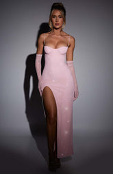 Trixie Maxi Dress - Pink Sparkle Dress Babyboo Fashion Premium Exclusive Design