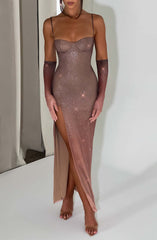 Trixie Maxi Dress - Sparkle Ombre Print Dress XS Babyboo Fashion Premium Exclusive Design