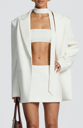 Vinnie Scarf - Ivory Accessories ONE SIZE Babyboo Fashion Premium Exclusive Design