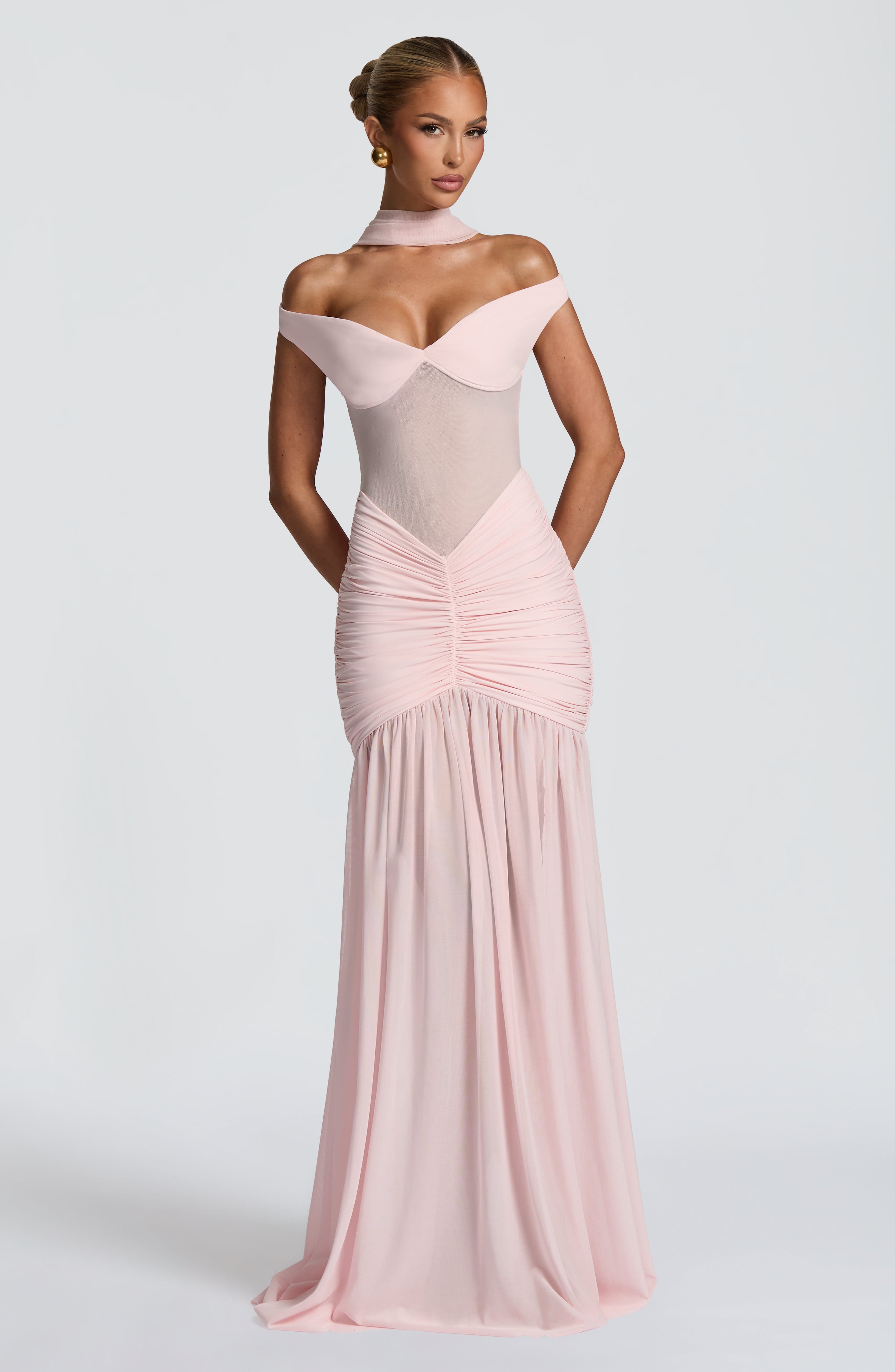 Alaia Maxi Dress - Blush Dress Babyboo Fashion Premium Exclusive Design