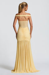 Alaia Maxi Dress - Lemon Dress Babyboo Fashion Premium Exclusive Design