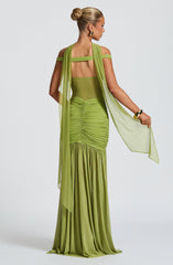 Alaia Maxi Dress - Olive Dress Babyboo Fashion Premium Exclusive Design