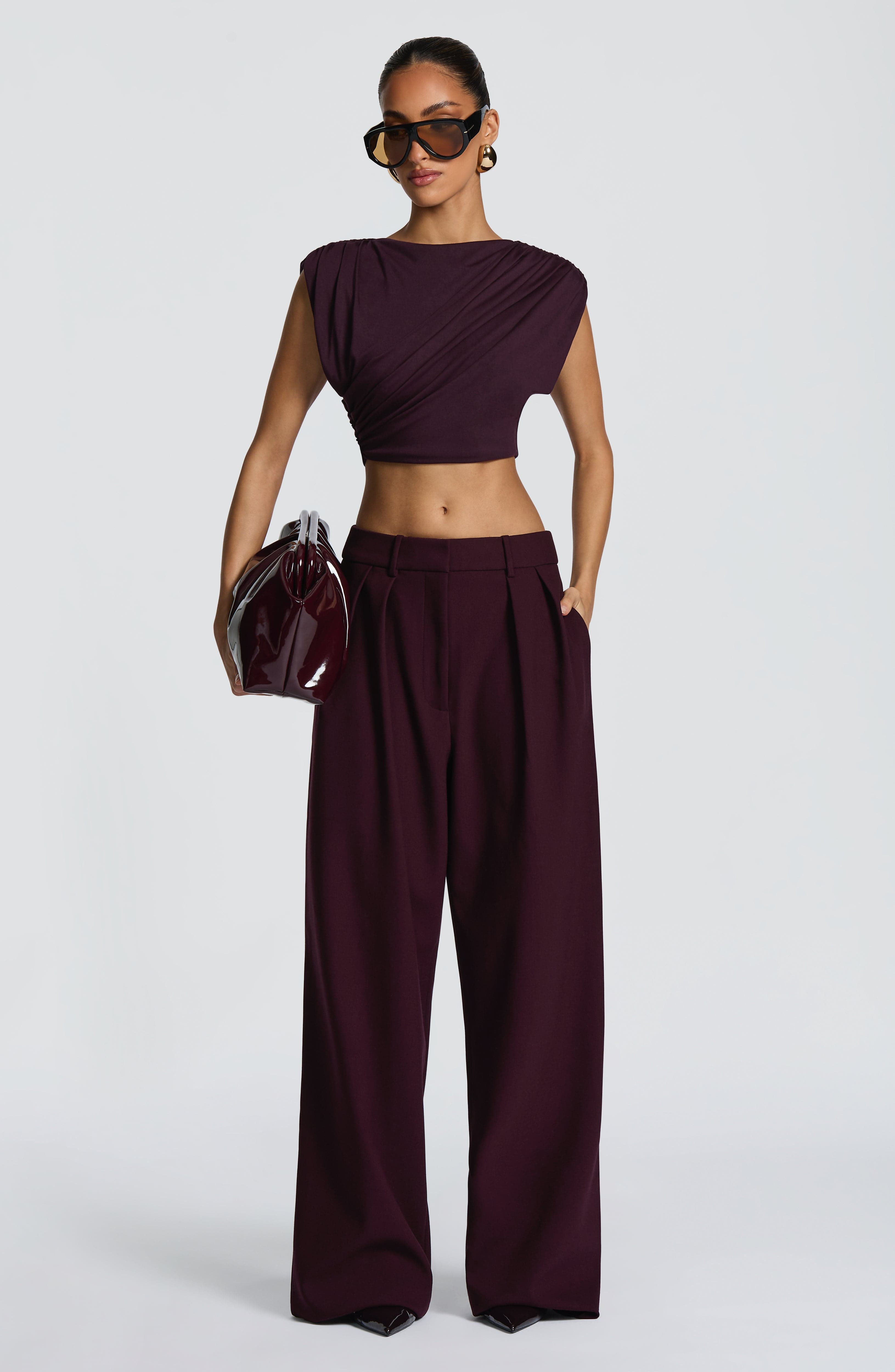 Amara Top - Plum Tops Babyboo Fashion Premium Exclusive Design