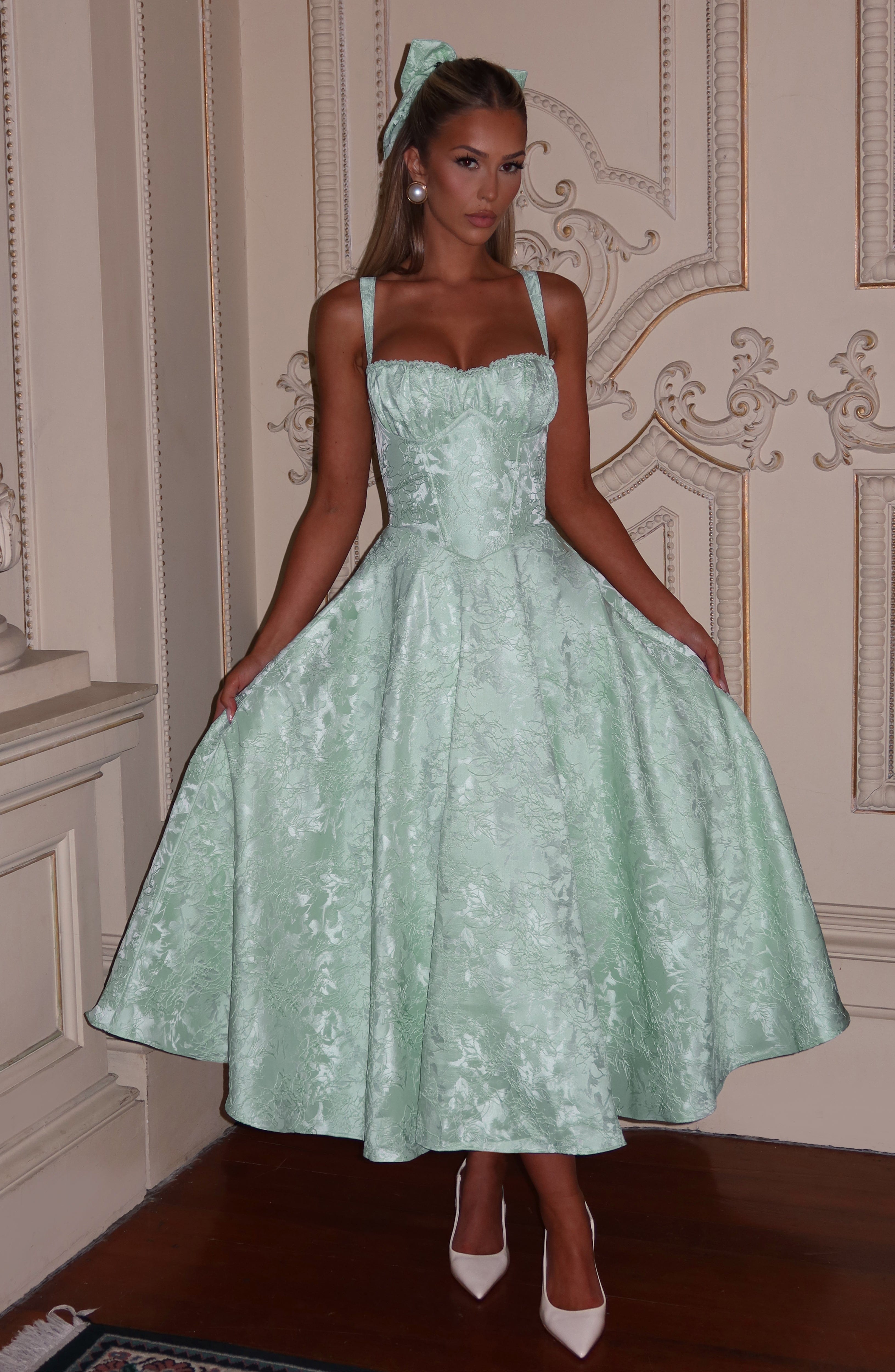 Amity Midi Dress - Mint Dress Babyboo Fashion Premium Exclusive Design