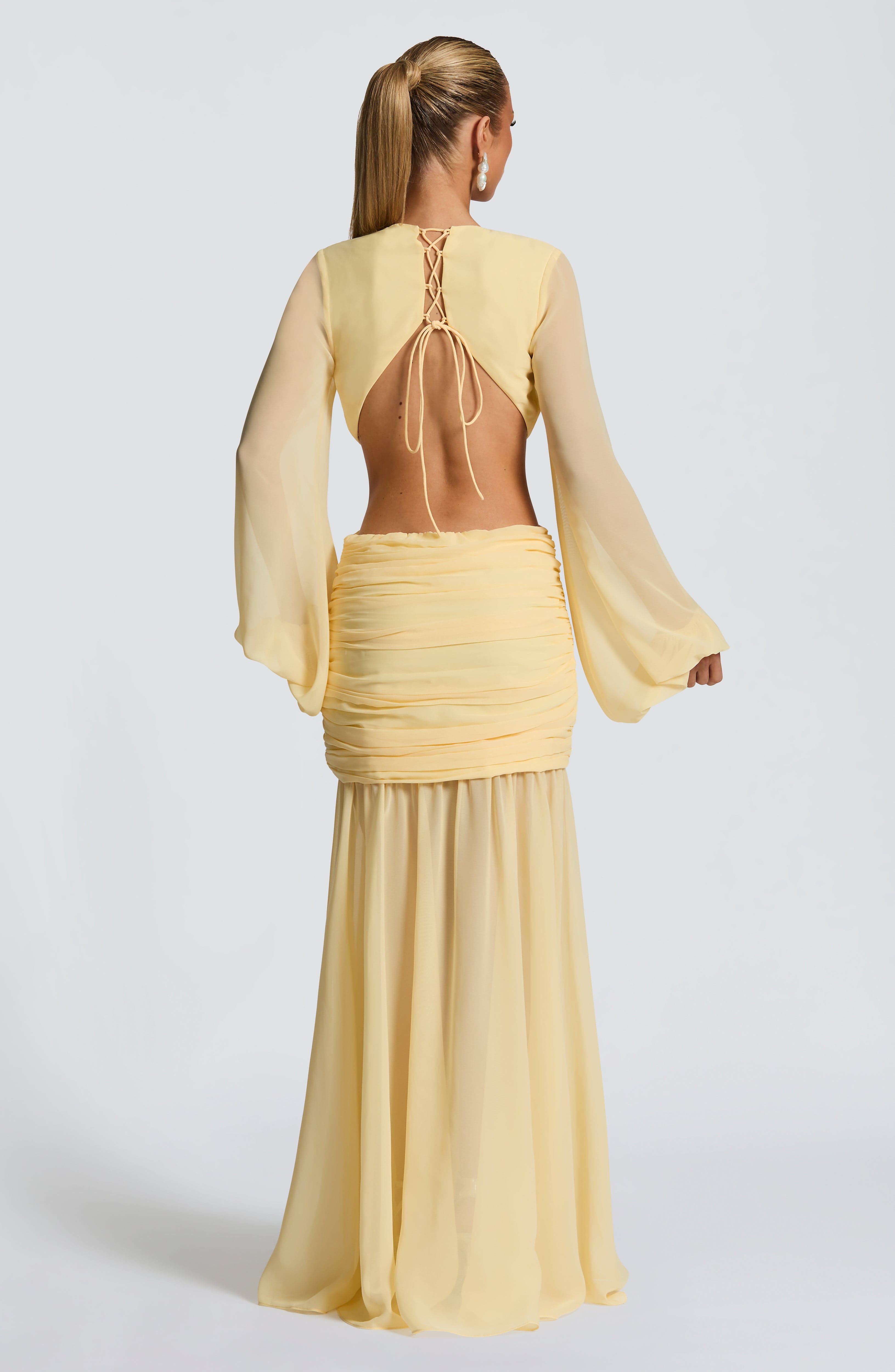 Andrina Maxi Dress - Lemon Dress Babyboo Fashion Premium Exclusive Design